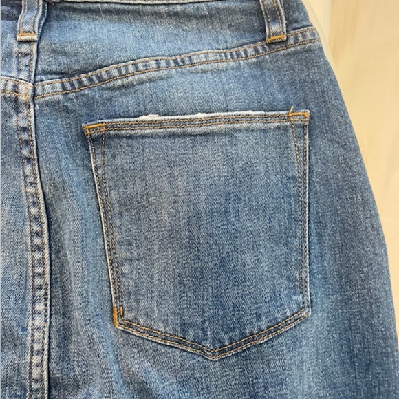 J. Crew Denim Button-Up Mini/Midi Skirt- Size 27 - Picture 9 of 9